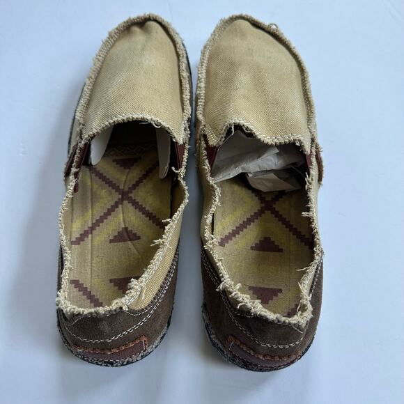 CASMAG Men's Cloth Shoes Canvas Slip on Loafers 10/43 Leisure Vintage Flat Boat - Picture 3 of 10